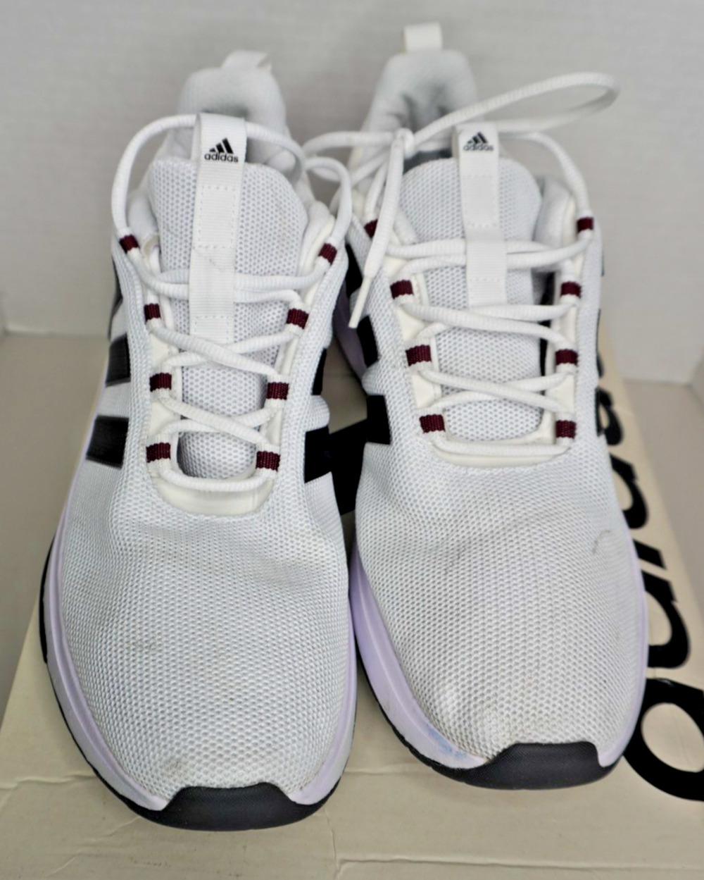 Adidas Racer Tr23 Men's White Sneakers Size 12 #JP5305 (USED)